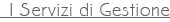 I servizi di gestione